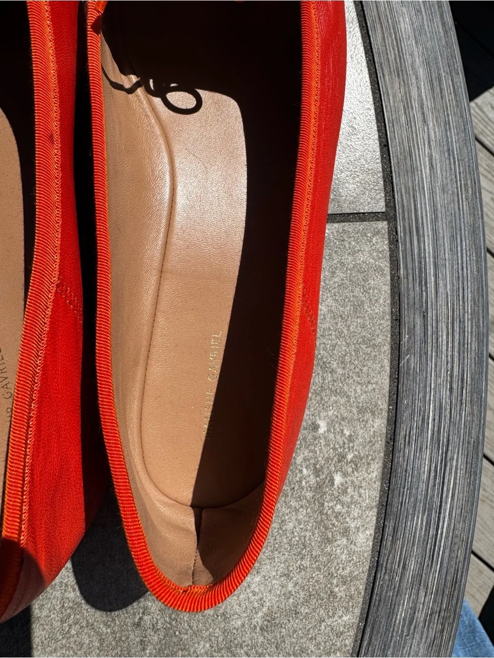 Mansur Gavriel Red Square-Toe Ballet Flats with Bow Detail - Picture 2 of 11